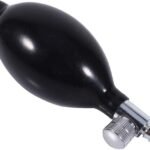 Premium Blood Pressure Bulb with Air Release Valve | Manual Inflation for Sphygmomanometer & Cervical Inflatable Devices | Latex Black | Universal BP Pump Replacement