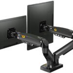 S400 Dual Monitor Stand for 17–27 Inch Screens Full Motion Swivel Arm with 2–9Kg Load Capacity, VESA 75×75 & 100×100mm in Pakistan