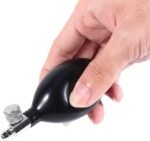 Premium Blood Pressure Bulb with Air Release Valve | Manual Inflation for Sphygmomanometer & Cervical Inflatable Devices | Latex Black | Universal BP Pump Replacement - Image 4