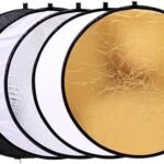43 Inch 110cm 5 in 1 Collapsible Photography Light Reflector Kit with Carry Bag for Studio and Outdoor Lighting