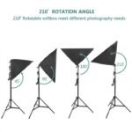 Photography Studio Lighting Kit Dual 7 Foot Light Stands Octa Softbox Umbrellas with E27 Bulb Holders 2 Piece Set - Image 7