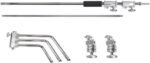Heavy Duty C Stand 10.8ft/330cm with Boom Arm Stainless Steel Photography