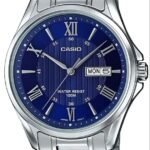 Original Casio MTP-1384D-2AVDF Men’s Watch | Stainless Steel Chain | Blue Dial | Day Date | Japan Quartz - Image 7