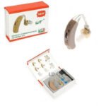 WT Energy Conservation Hearing Aid box packaging with accessories set laid out.