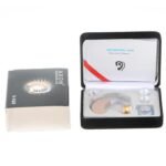 Axon V-163 hearing aid machine original box pack with operation manual and ear accessories delivered in Karachi Pakistan.