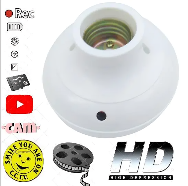 Best Bulb Holder Hidden Camera WiFi HD Buy Online in Karachi Pakistan