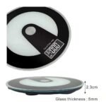 Digital Weighing Scale 5mm Tempered Glass 2.3cm Slim Profile – LCD Display Close-up – Personal Scale Pakistan