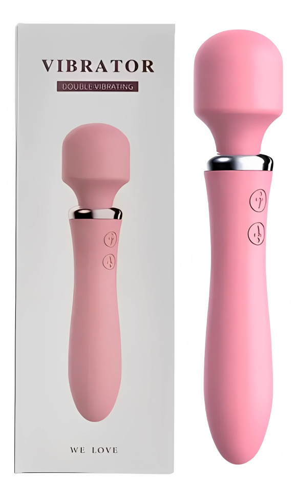 Double vibrating wand massager original box packaging Pakistan