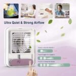 Mini desk fan speed 1 soft speed 2 natural speed 3 strong ultra quiet airflow Pakistan