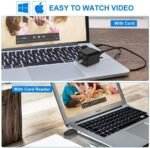 hidden spy camera video playback on Windows and Apple Mac laptop via USB cord or card reader